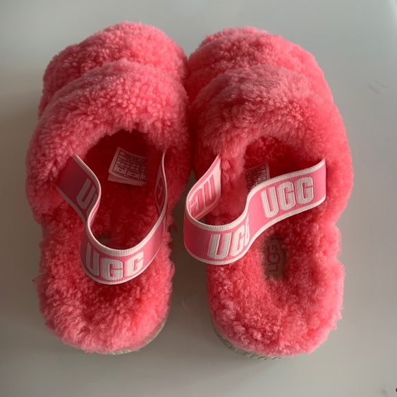 😻❤️NEW❤️😻 UGG sling back pink slippers with platform - Picture 3 of 7